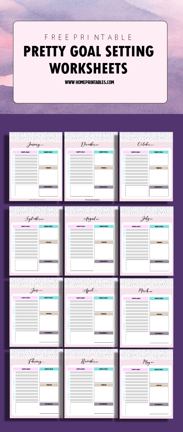 Free Printable Goal Setting Sheets Vrogue co