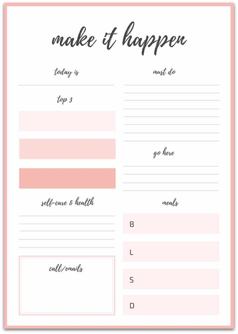 Free Printable Goal Sheets PS Smart Living Free Printable Goal Sheets PS Smart Living