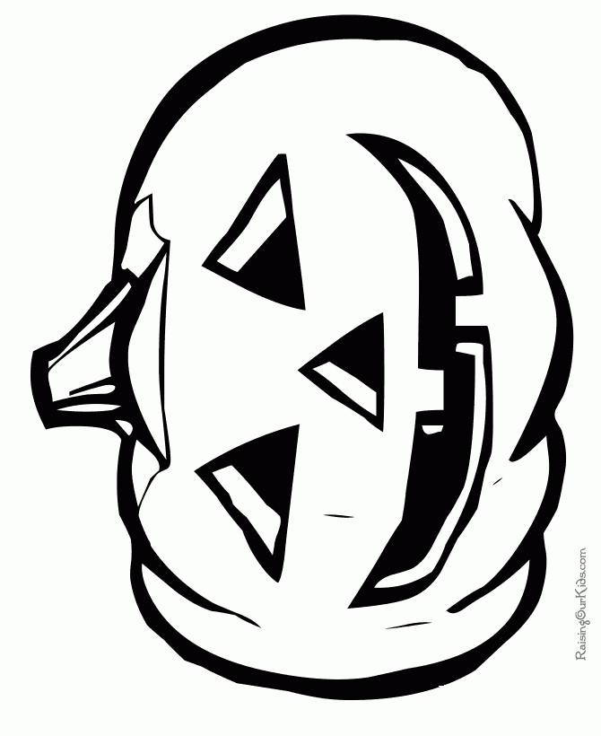 Free Printable Halloween Pumpkin Pages 009