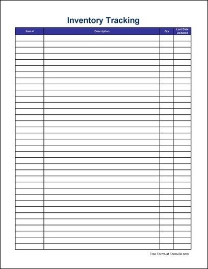 Free Printable Inventory Sheets Room Surf