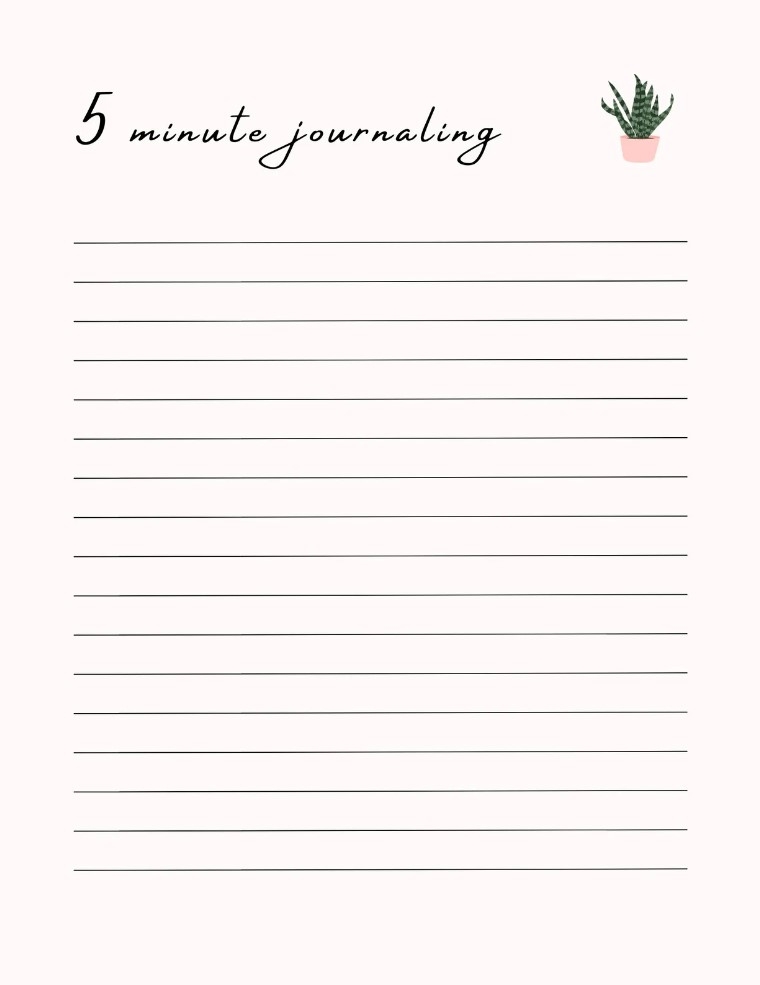 Free Printable Journal Sheets Dev onallcylinders