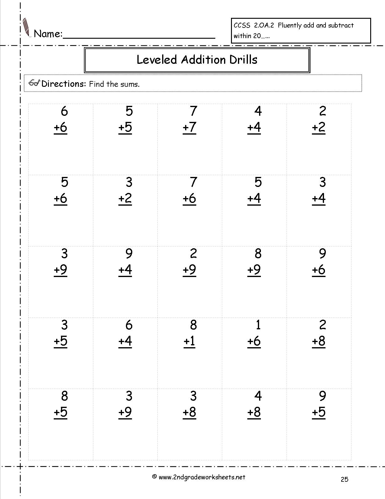 Free Printable Math Sheets Free Printable
