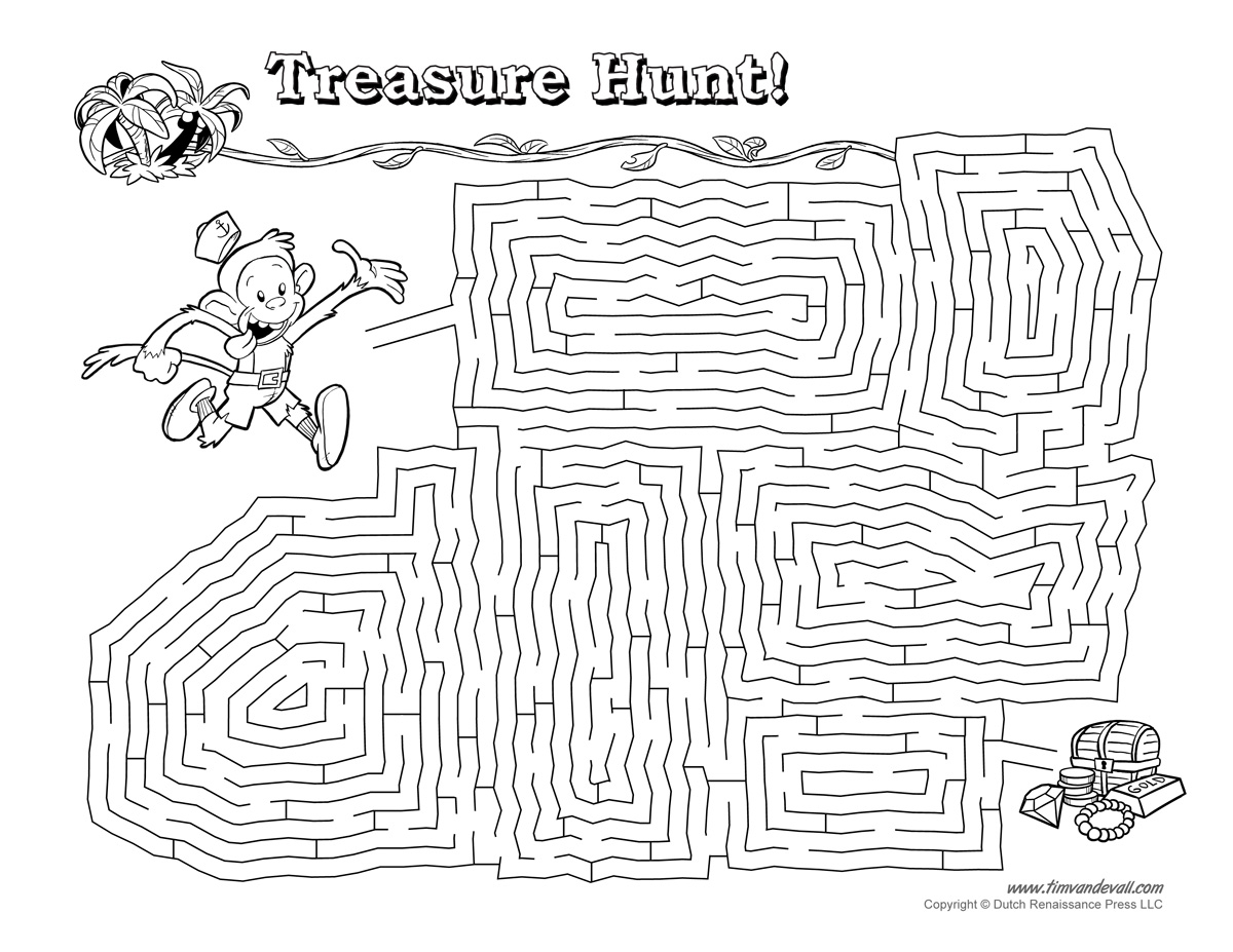 Free Printable Maze Tim 39 s Printables