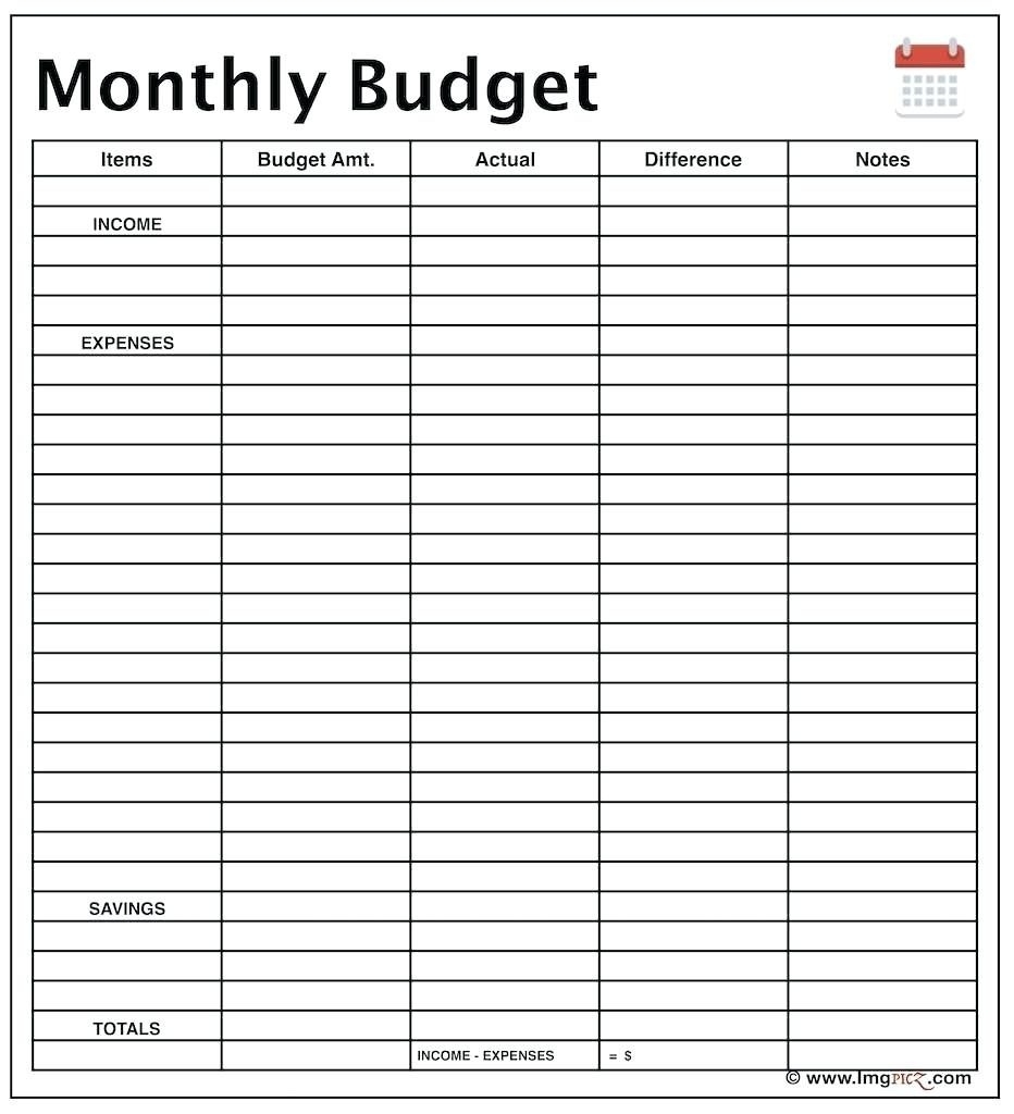 Free Printable Monthly Expense Sheet Free Printable
