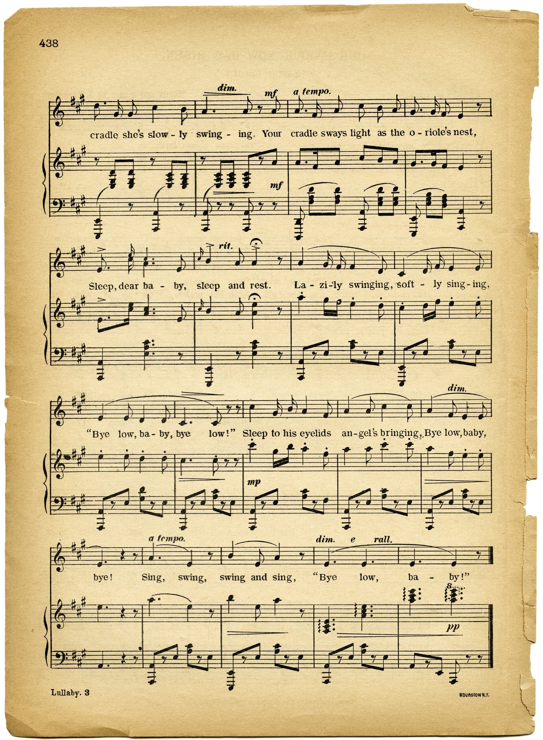 Free Printable Music Sheets