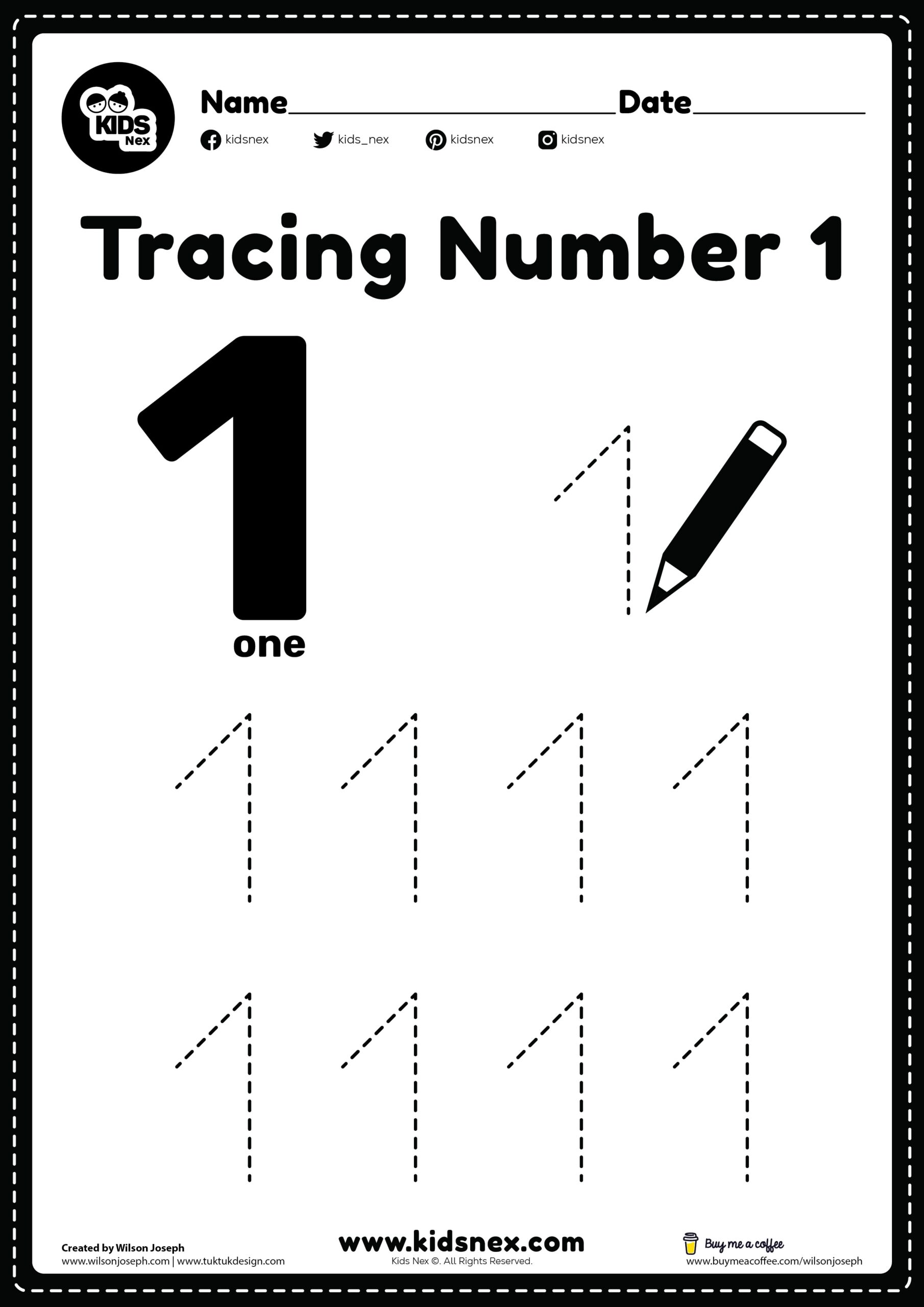 Free Printable Number Tracing Sheets Trace The Numbers 6 To 10 