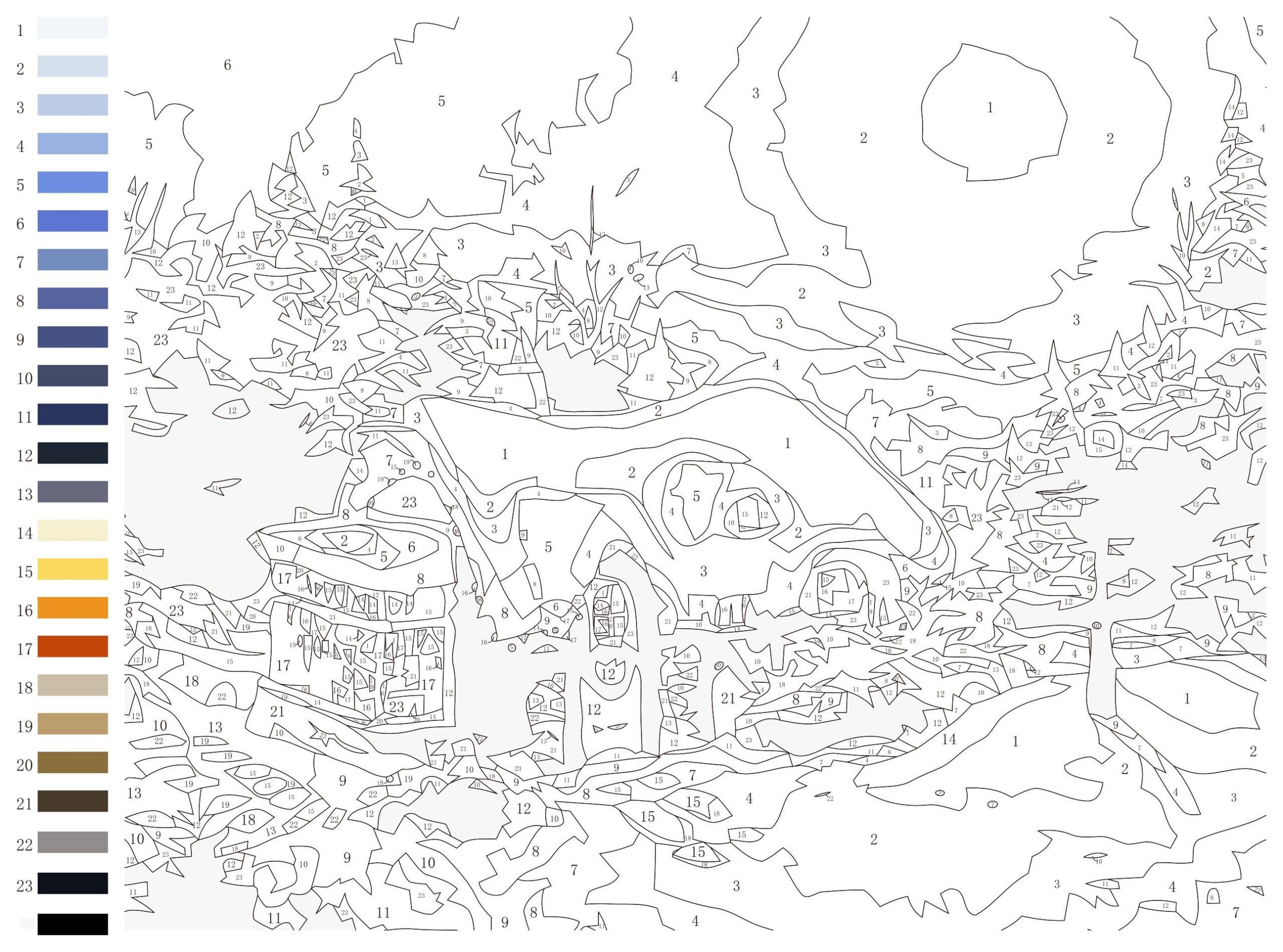 Free Printable Paint By Numbers Printable edu pe