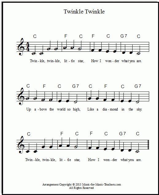 Free Printable Piano Sheet Music For Beginners With Letters