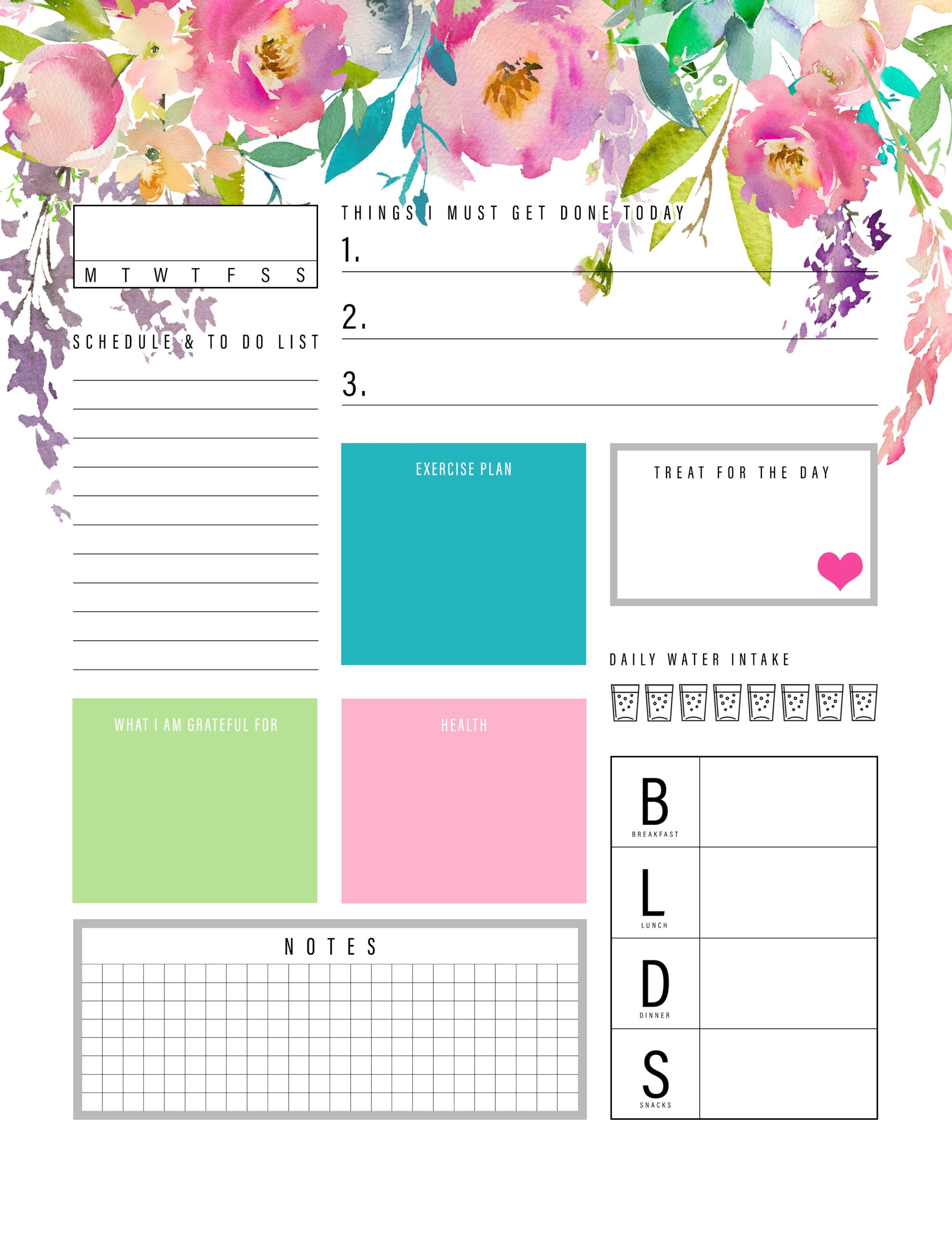 Free Printable Planner Sheets Download Free Daily Planners In Word 