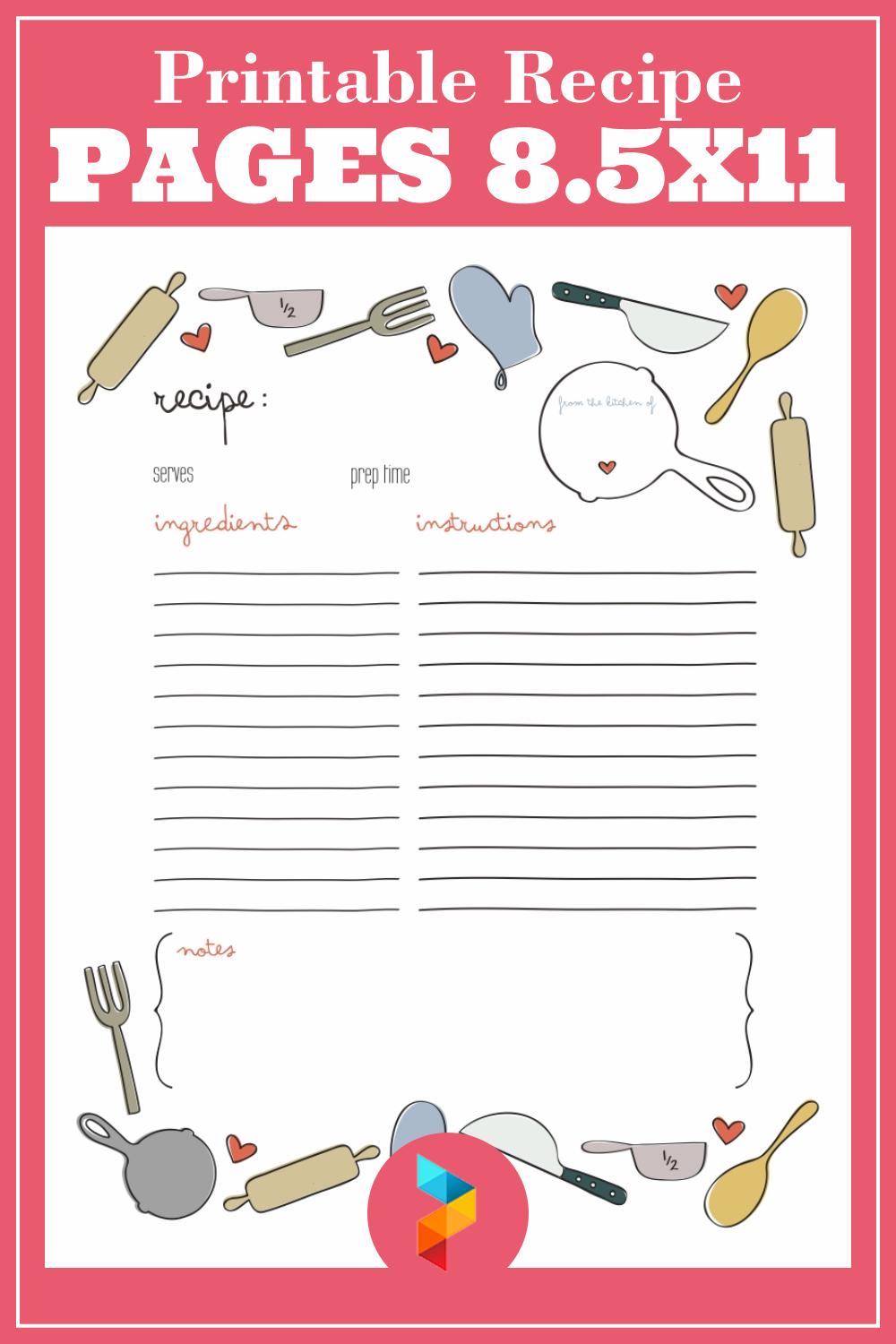 Free Printable Recipe Sheets