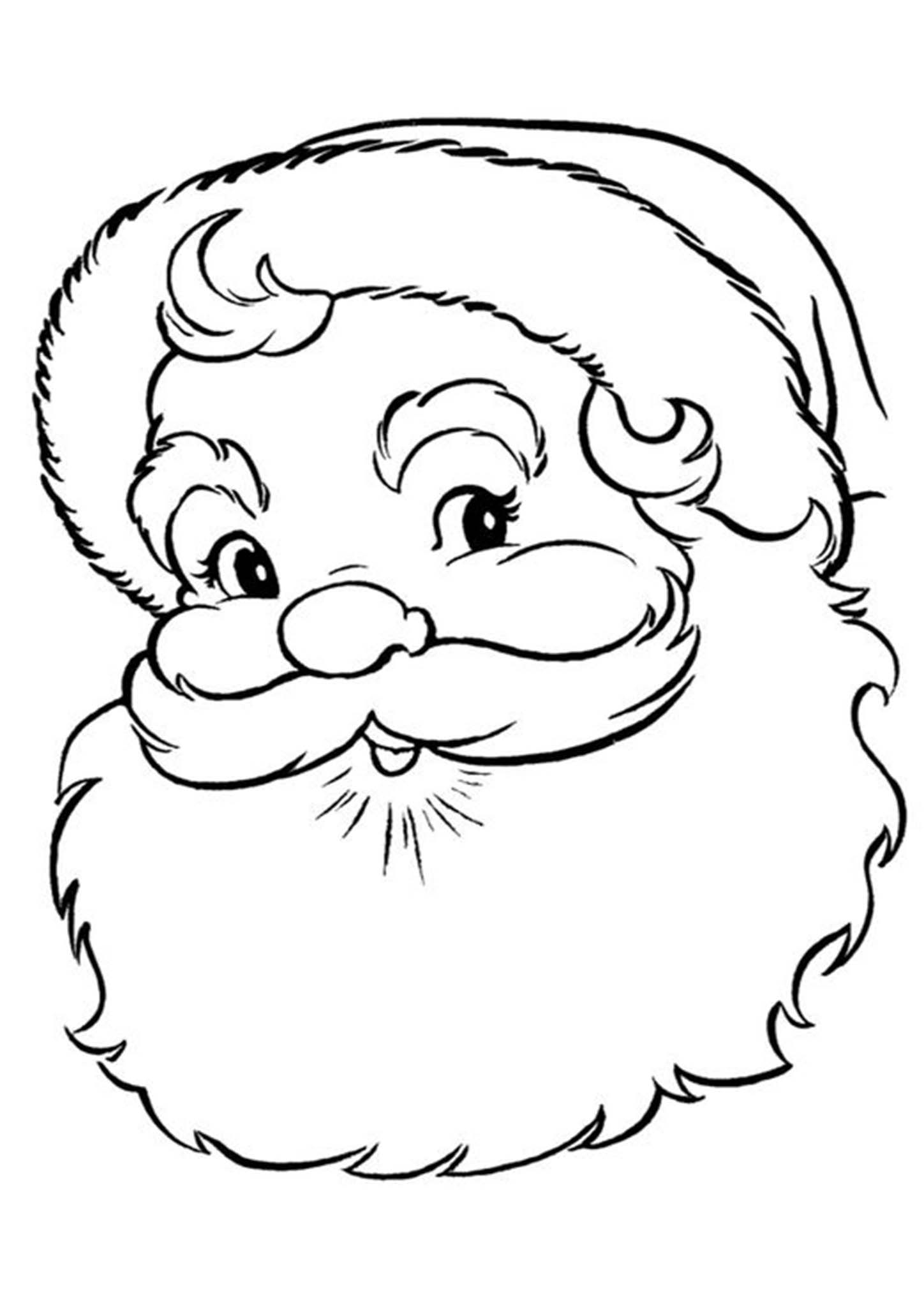 Free Printable Santa Coloring Sheets Printable And Enjoyable Learning