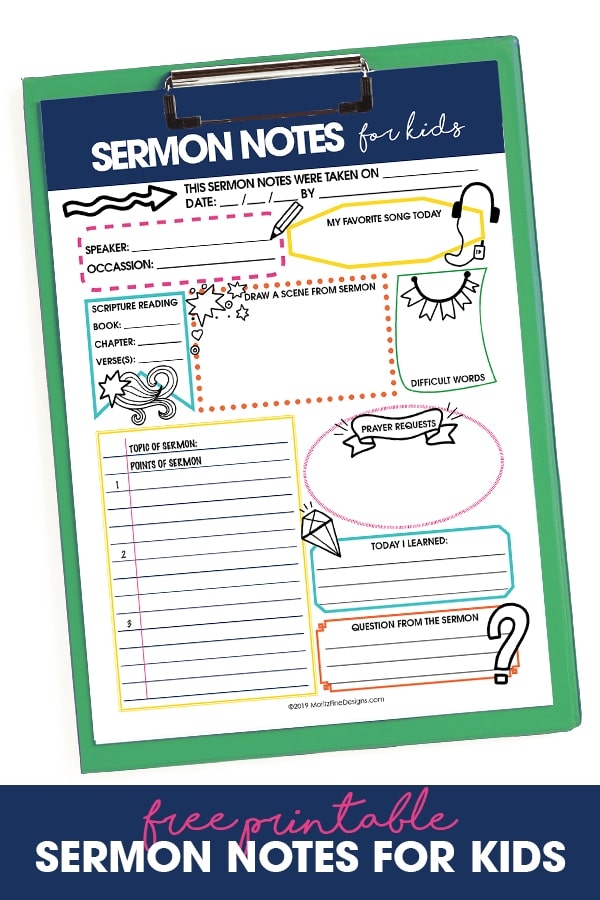 Free Printable Sermon Notes For Adults Printable Templates Free