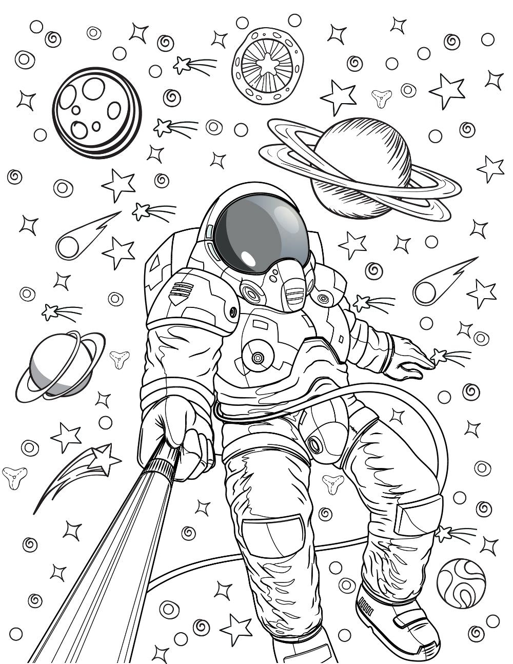 Free Printable Space Coloring Pages For Adults Free Coloring Sheet