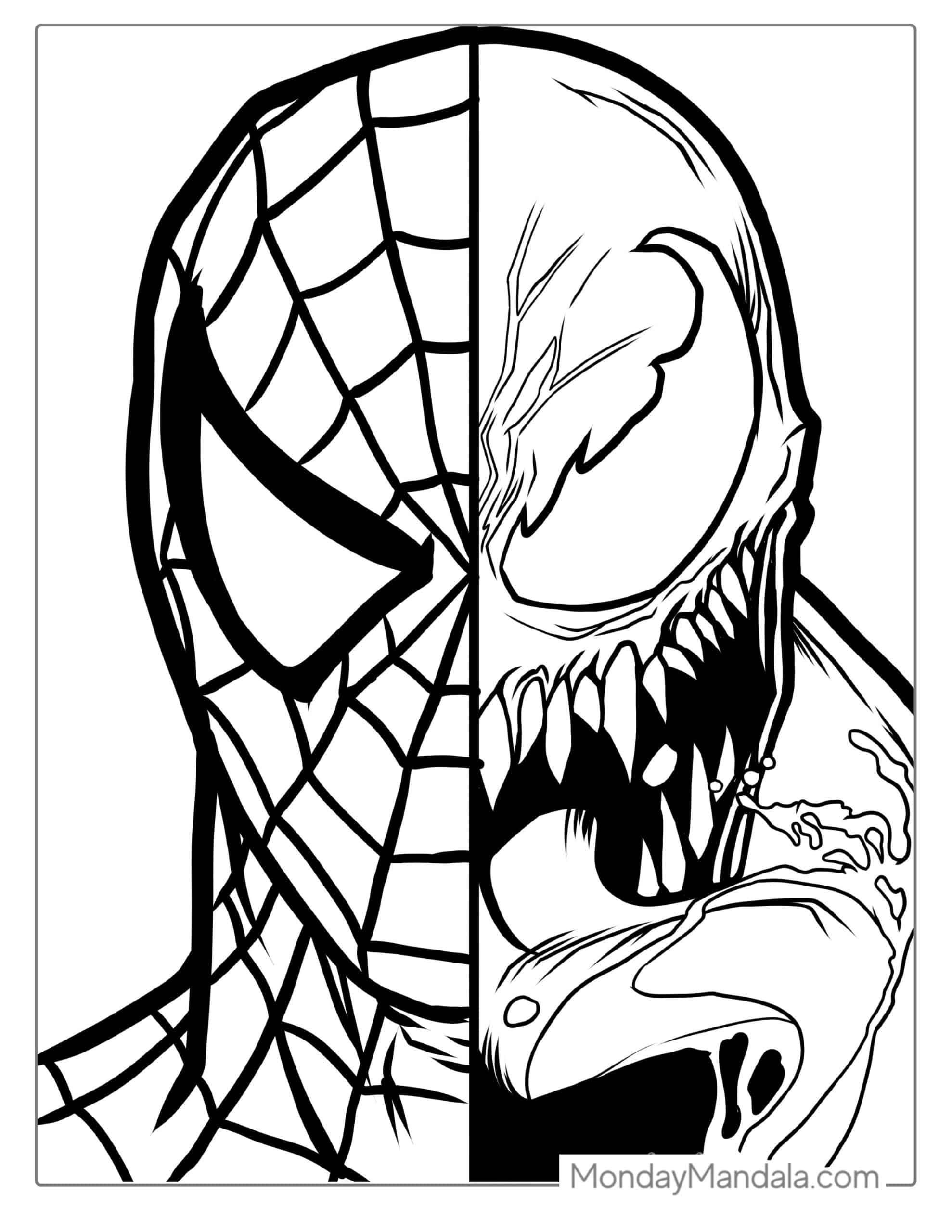 Free Printable Spiderman Coloring Sheets Dev onallcylinders