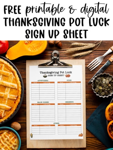 Free Printable Thanksgiving Potluck Sign Up Sheet Featured Mom Envy