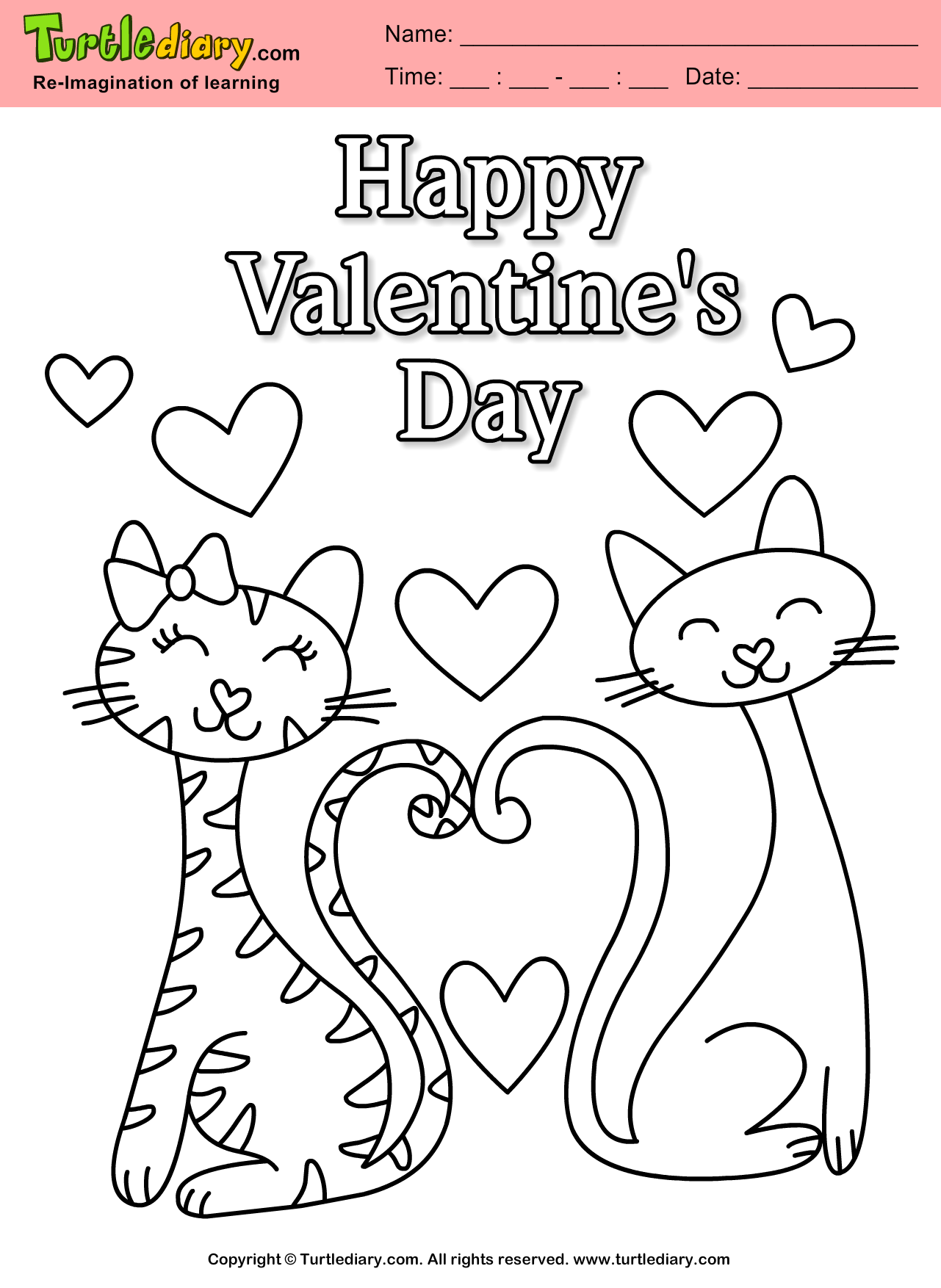 Free Printable Valentine Coloring Pages Activity Sheets For Kids 