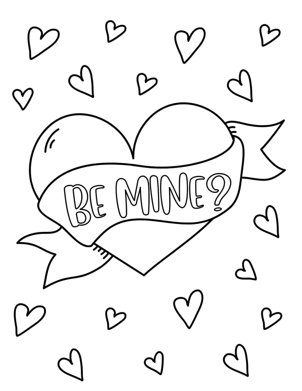 Free Printable Valentines Coloring Pages Looking For Free Printabl