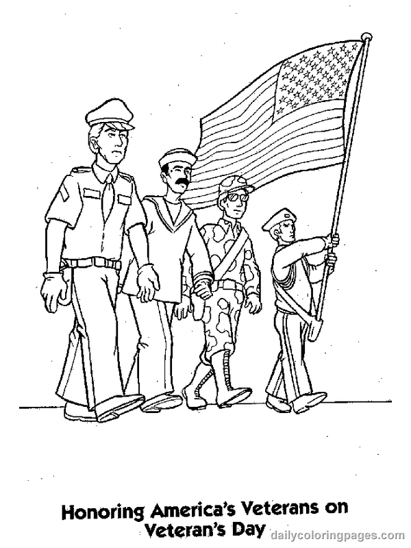 Free Printable Veterans Day Coloring Sheets Printable Templates