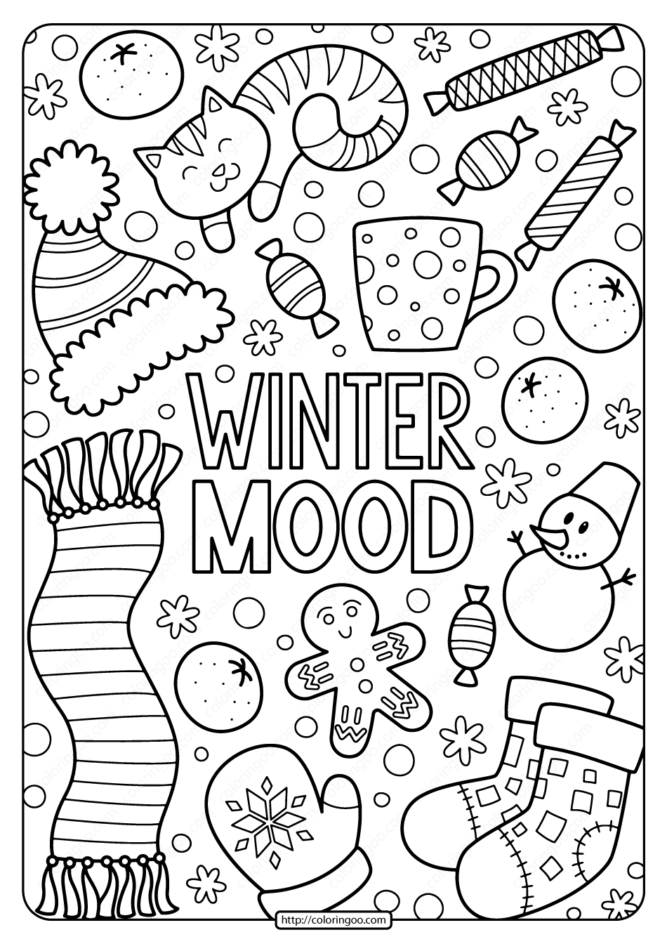 Free Printable Winter Coloring Sheets