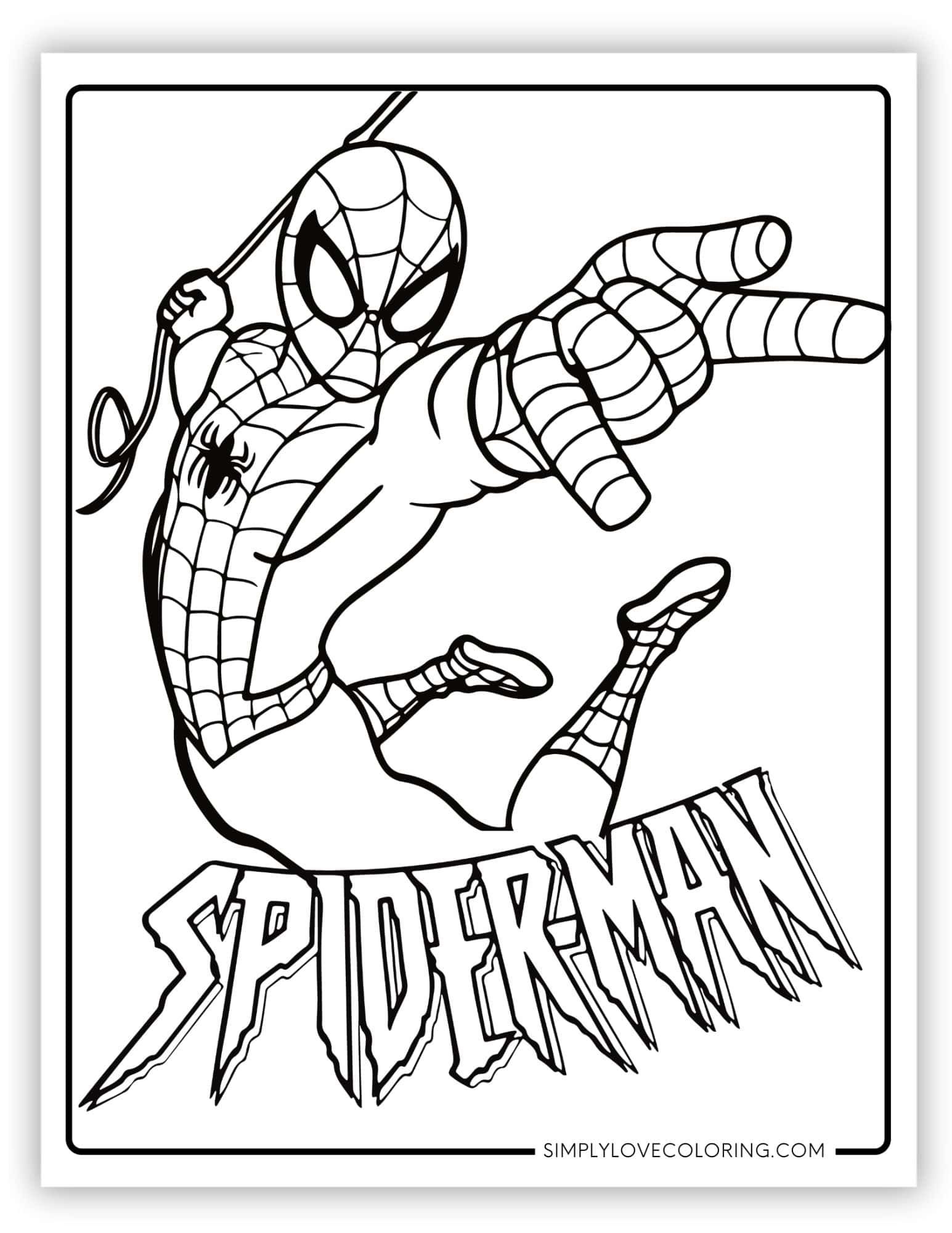 Free Spiderman Coloring Pages Are Great For Educational Activities For 