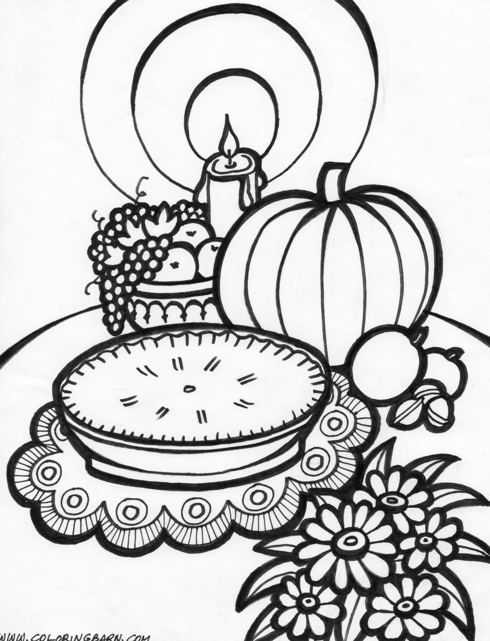 Free Thanksgiving Coloring Pages Printables