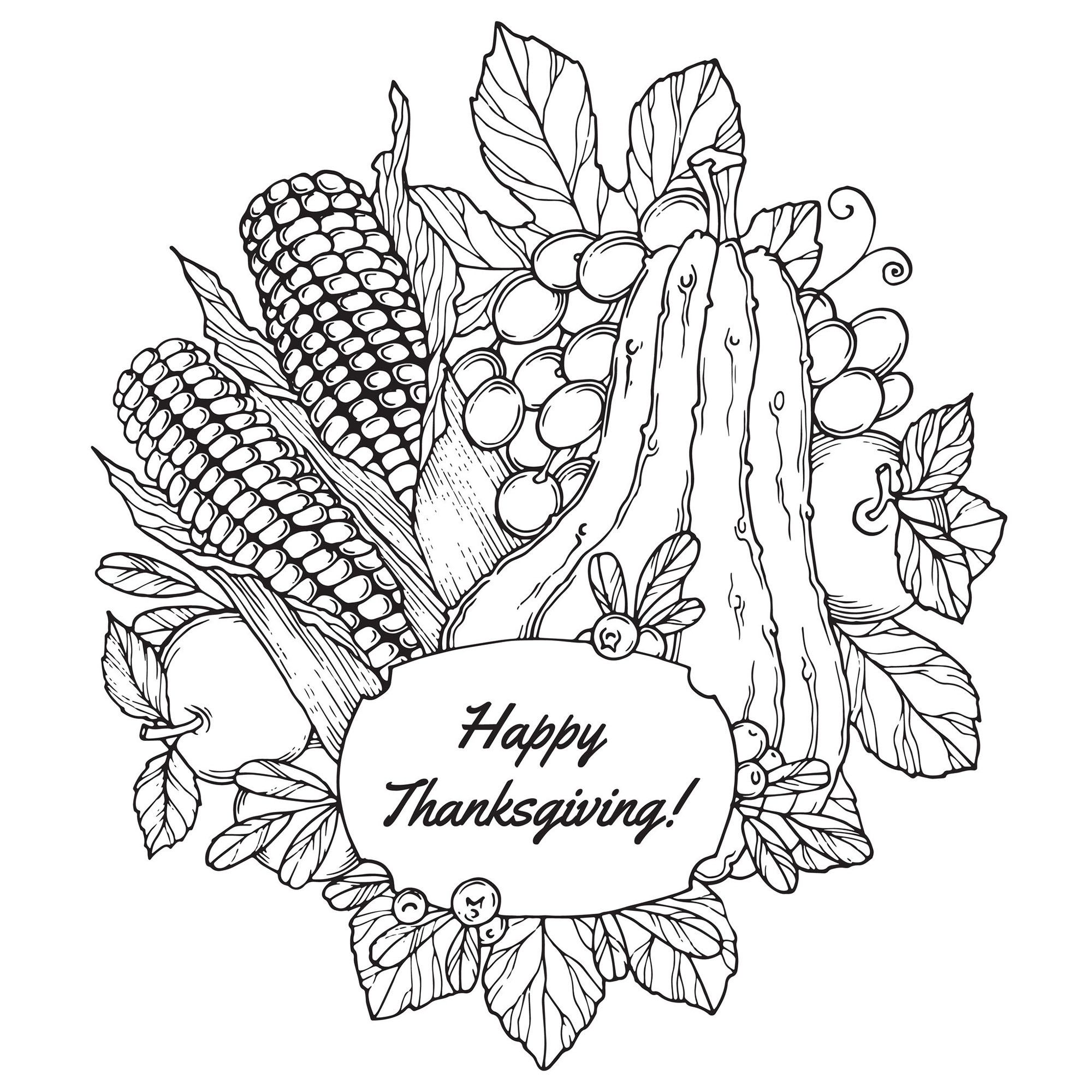 Free Thanksgiving Printable Coloring Sheets Printable Word Searches