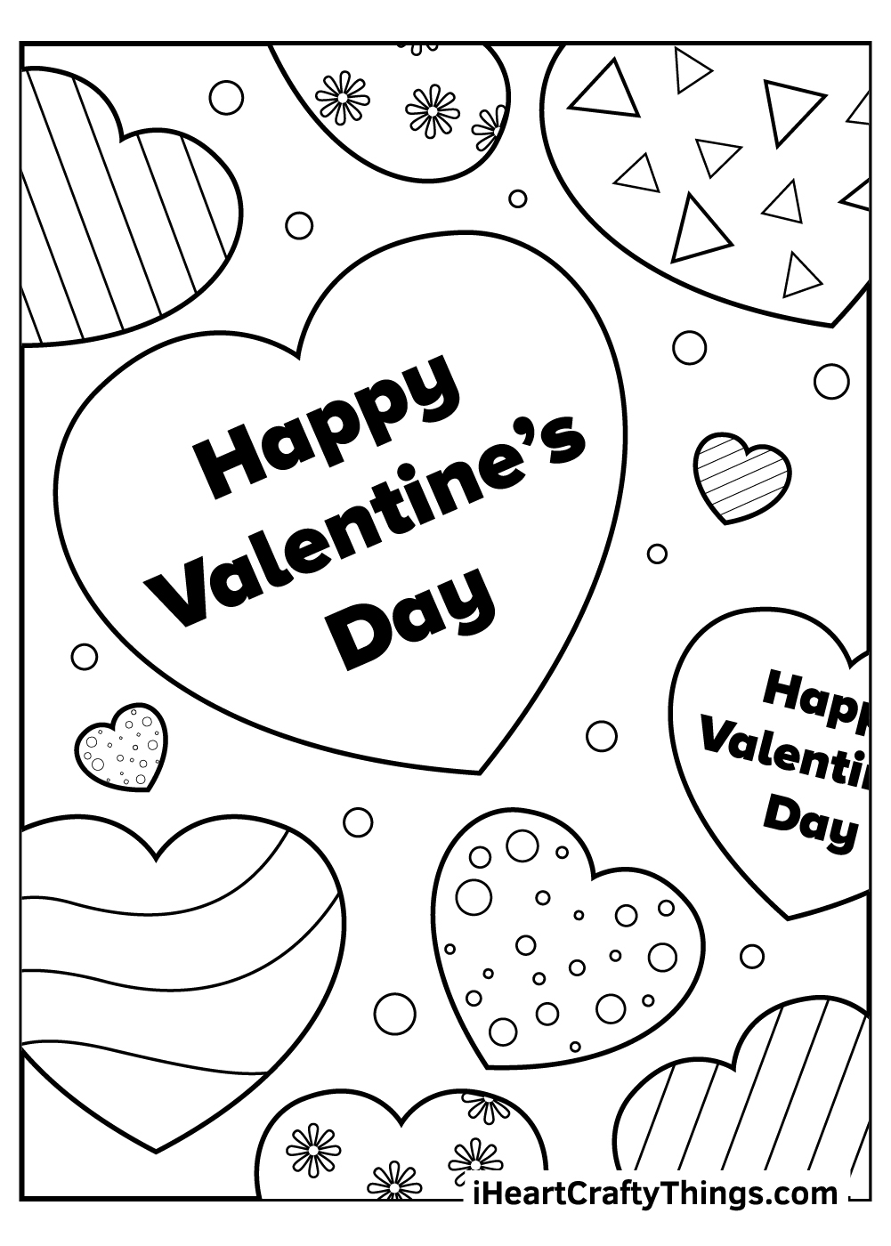 Free Valentine Coloring Pages For Kids printables Fillable Form 2023