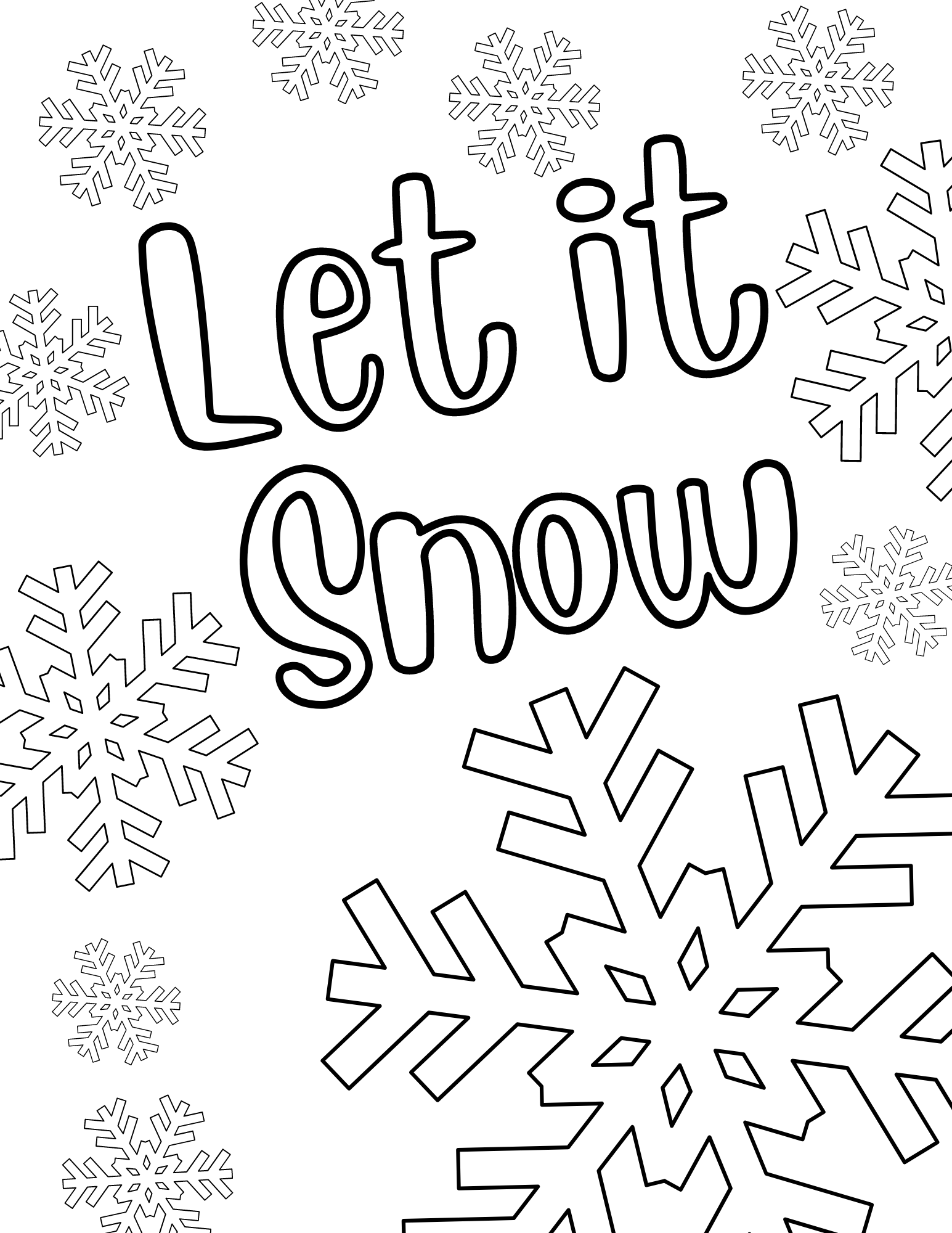 Free Winter Coloring Sheet Printable Free Coloring Sheet Printables