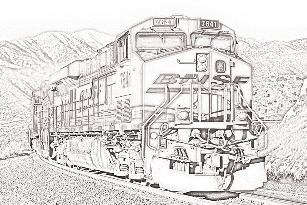 Freight Train Coloring Page Free Printable Coloring Pages Train My 