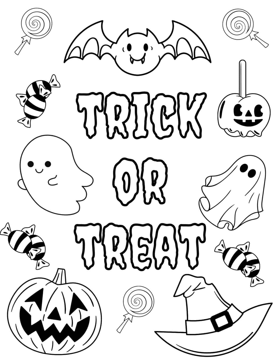 Halloween 2024 Coloring Pages Free Printable Kacie Letisha