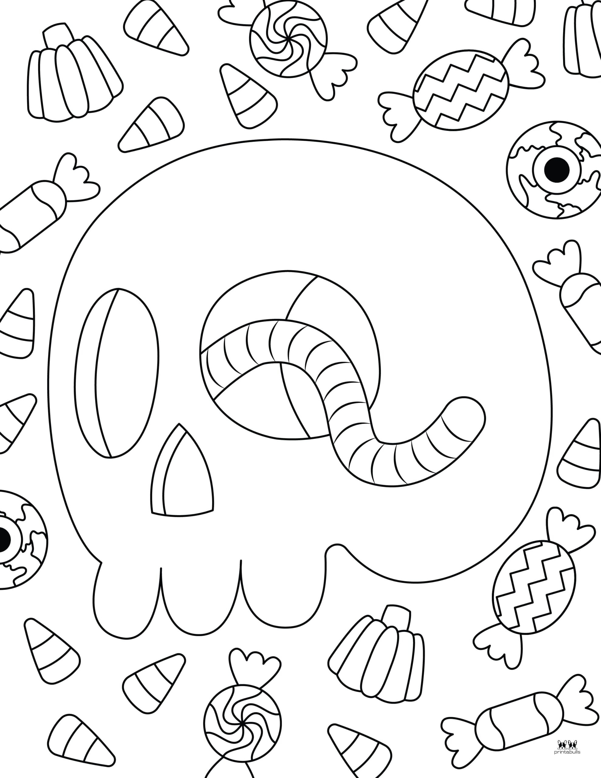 Halloween Candy Coloring Pages 25 FREE Pages Printabulls