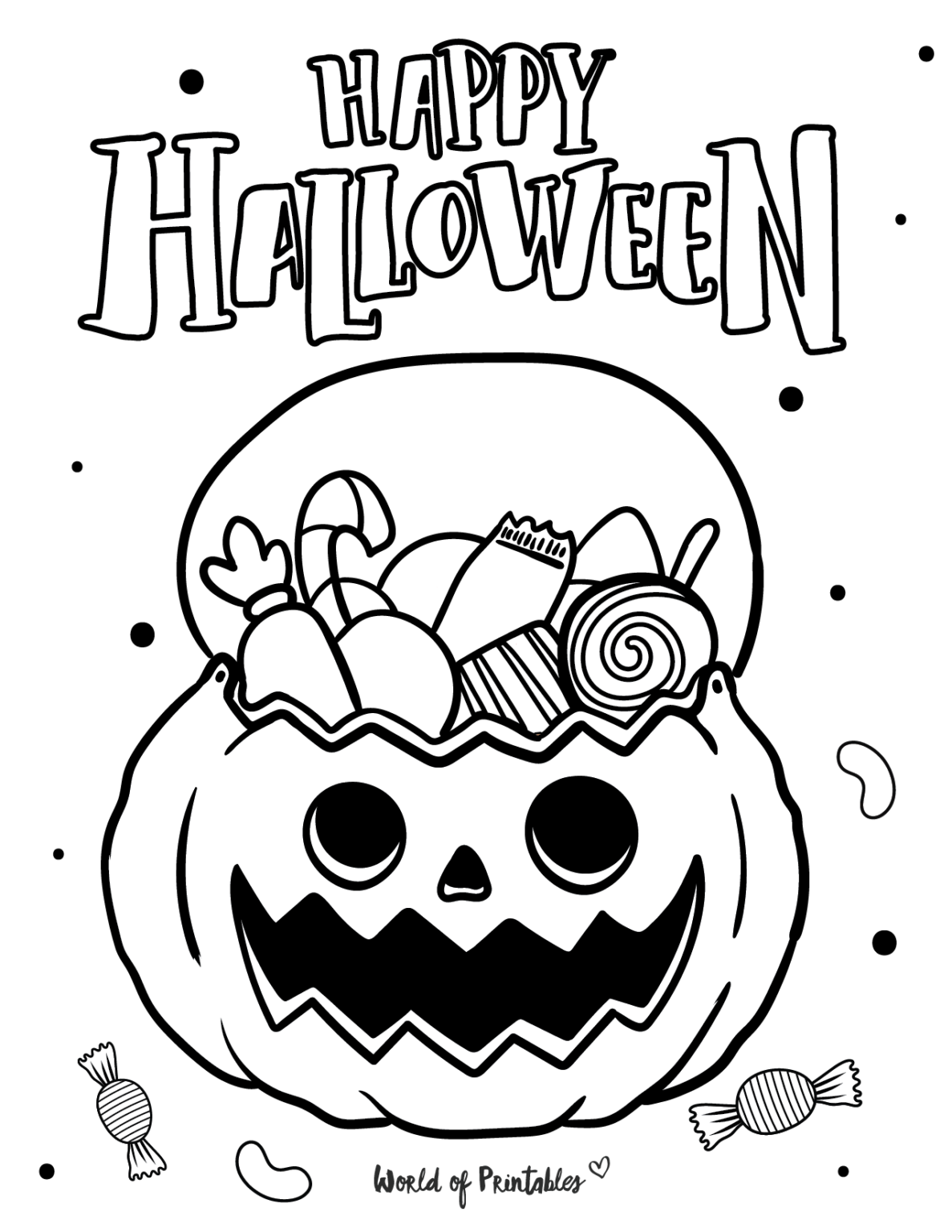 Halloween Color Sheets Printables At Ganedgarblog Blog