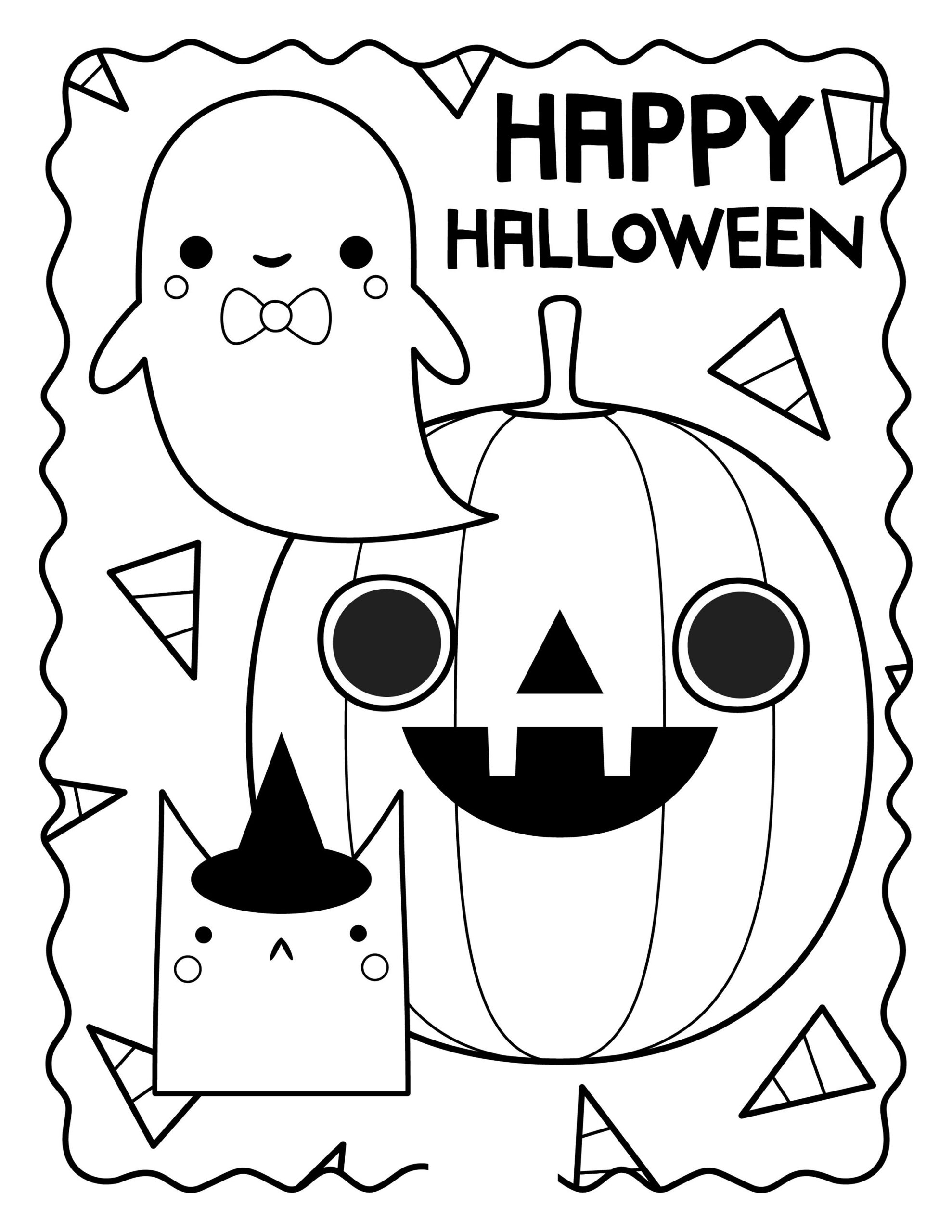 Halloween Color Sheets Printables At Ganedgarblog Blog