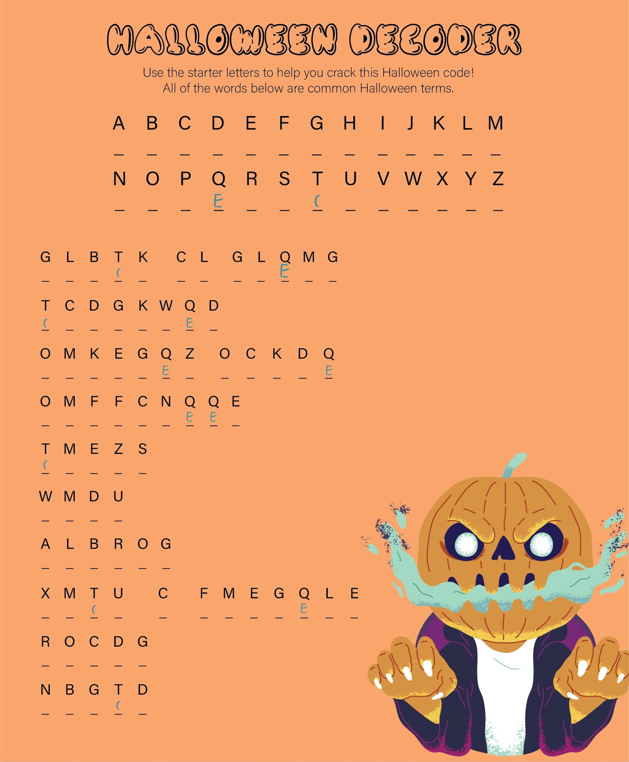 Halloween Printable Activity Sheets Dev onallcylinders