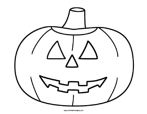 Halloween Pumpkin Coloring Page Free Printable