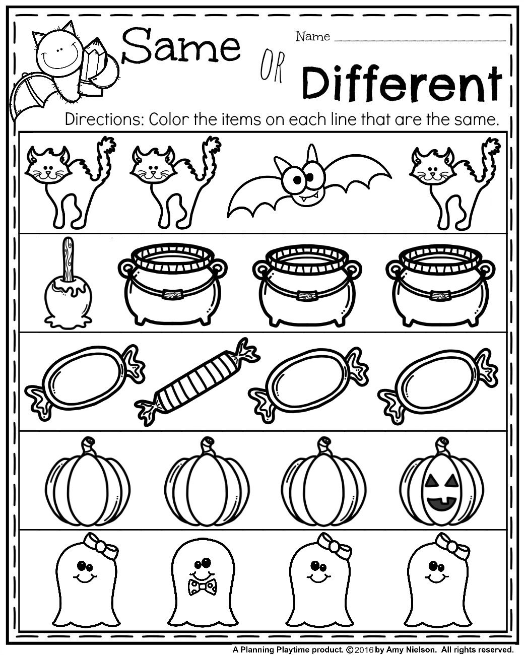 Halloween Worksheets For Kindergarten Kindergarten