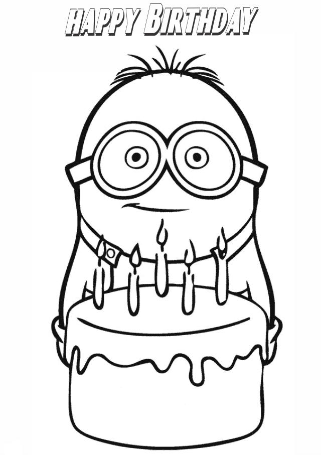 Happy Birthday Coloring Sheets Printables