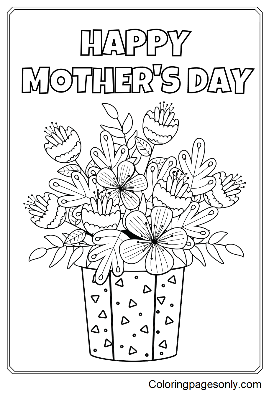 Happy Mothers Day Sheets Coloring Pages Mother S Day Coloring Pages 