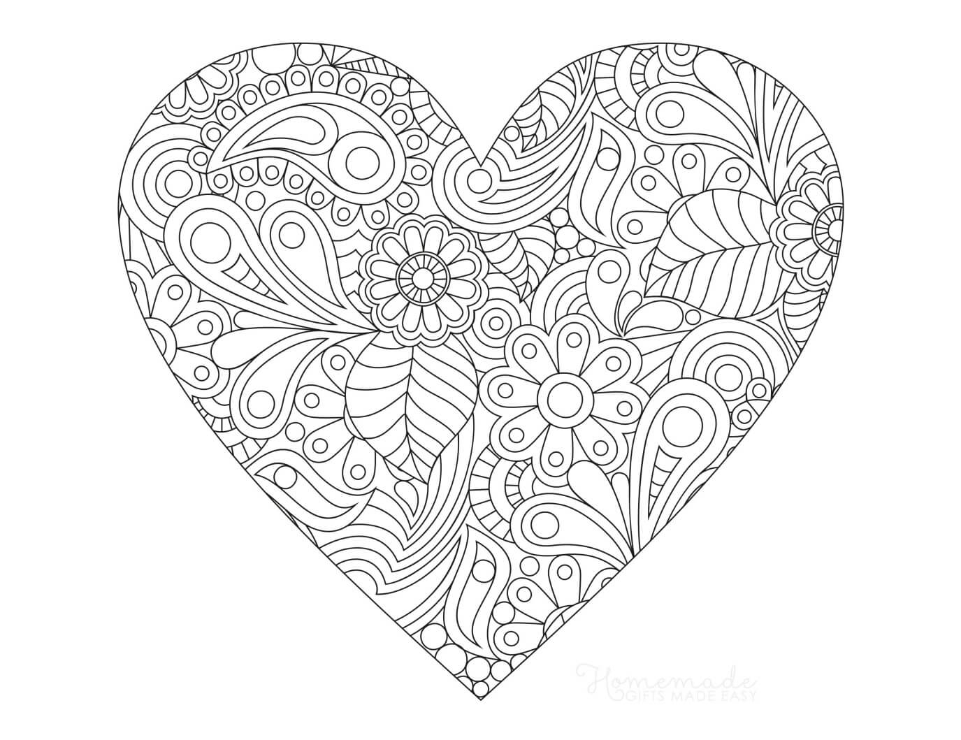 Heart Coloring Sheets Printable Prntbl concejomunicipaldechinu gov co