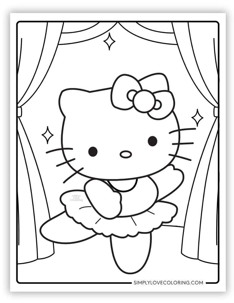 Hello Kitty Coloring Sheets Printables Free Coloring Sheet Printables