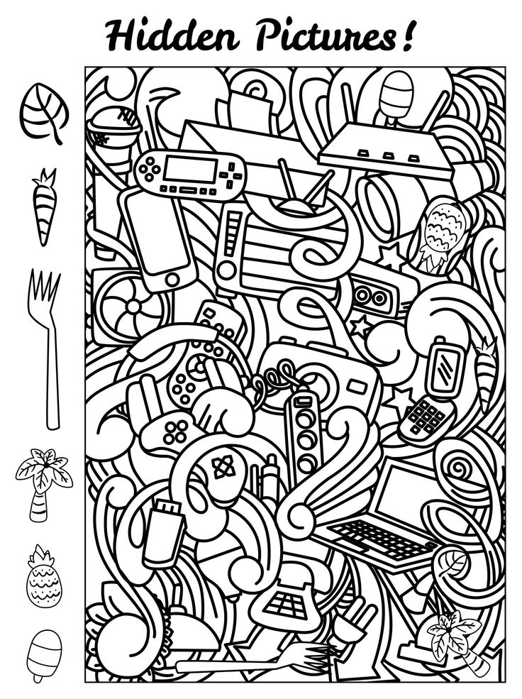 Hidden Object Pages Adults 6 Free PDF Printables Printablee