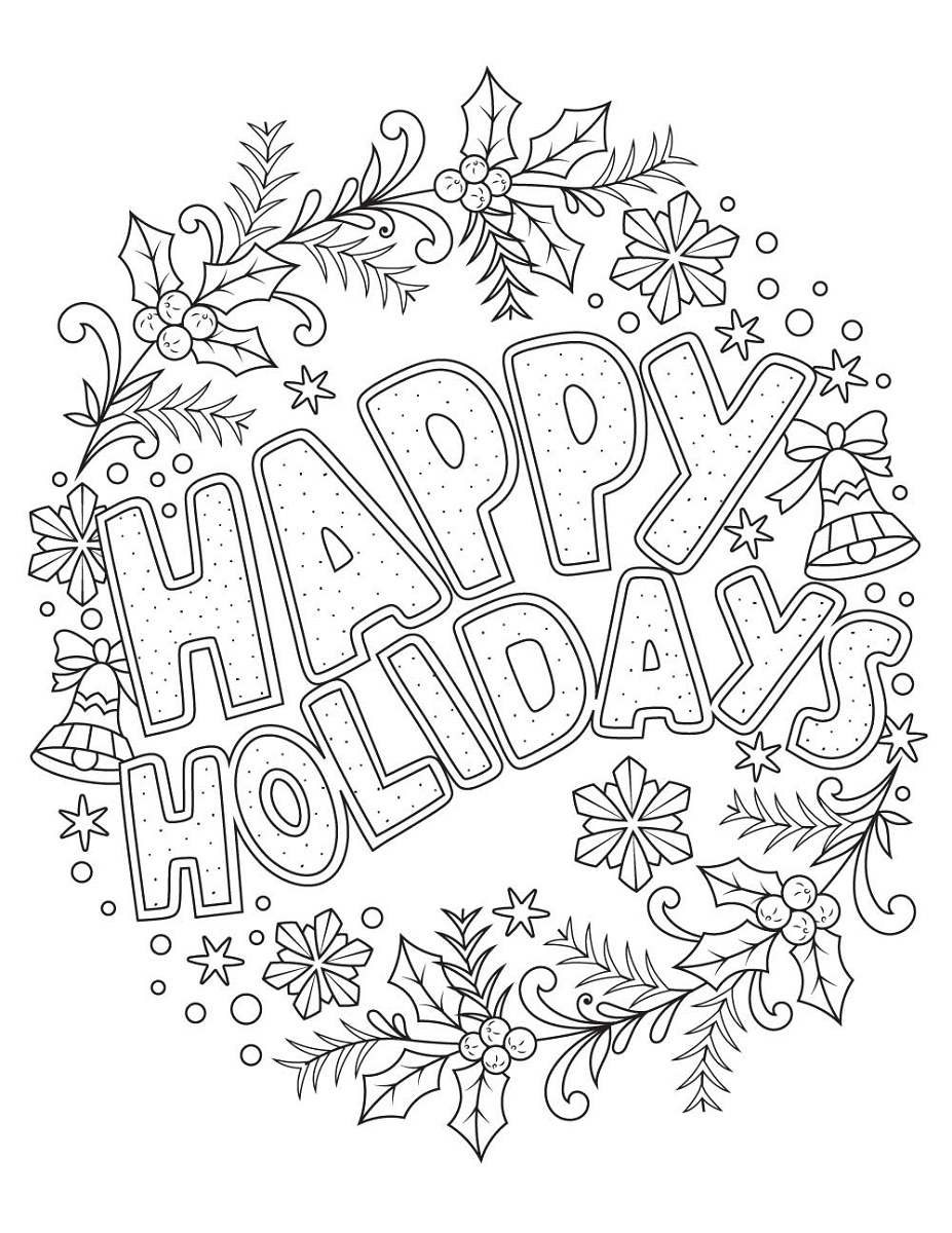 Holiday Printables Coloring Sheets