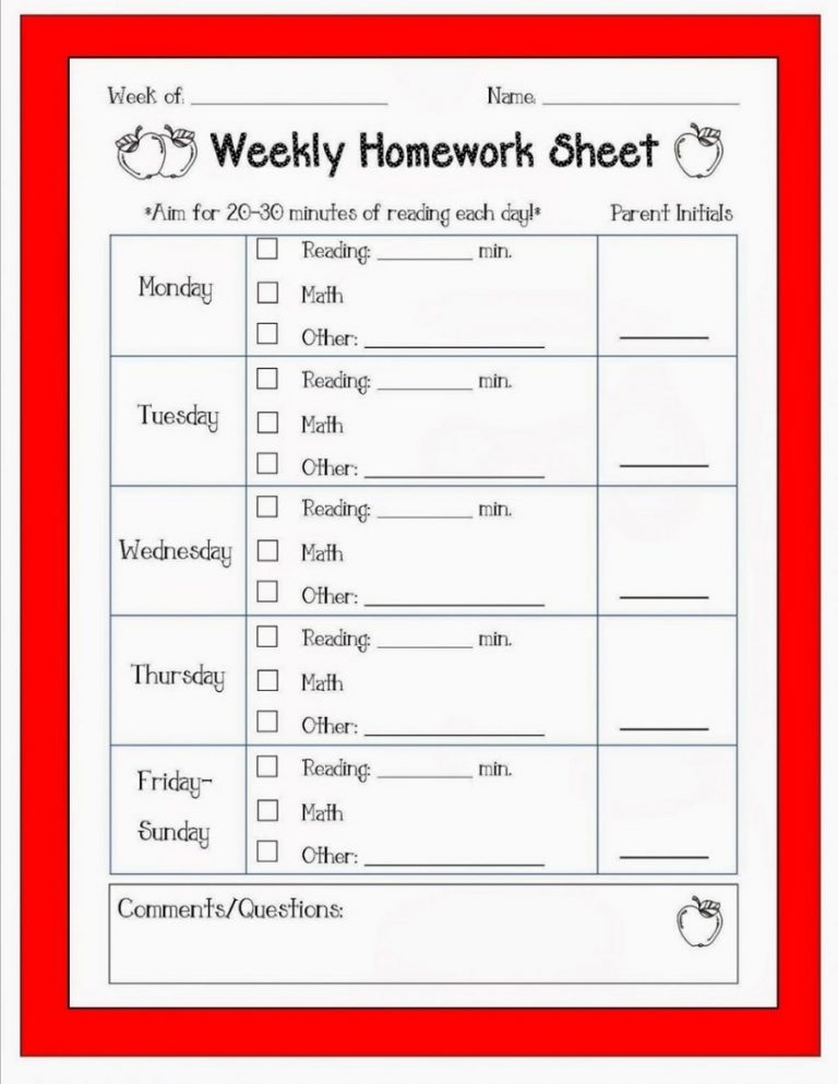 Homework For Preschool Printable For Free School Educative Printable