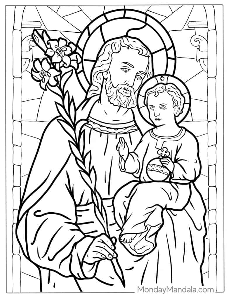 Jesus Coloring Sheets Printable