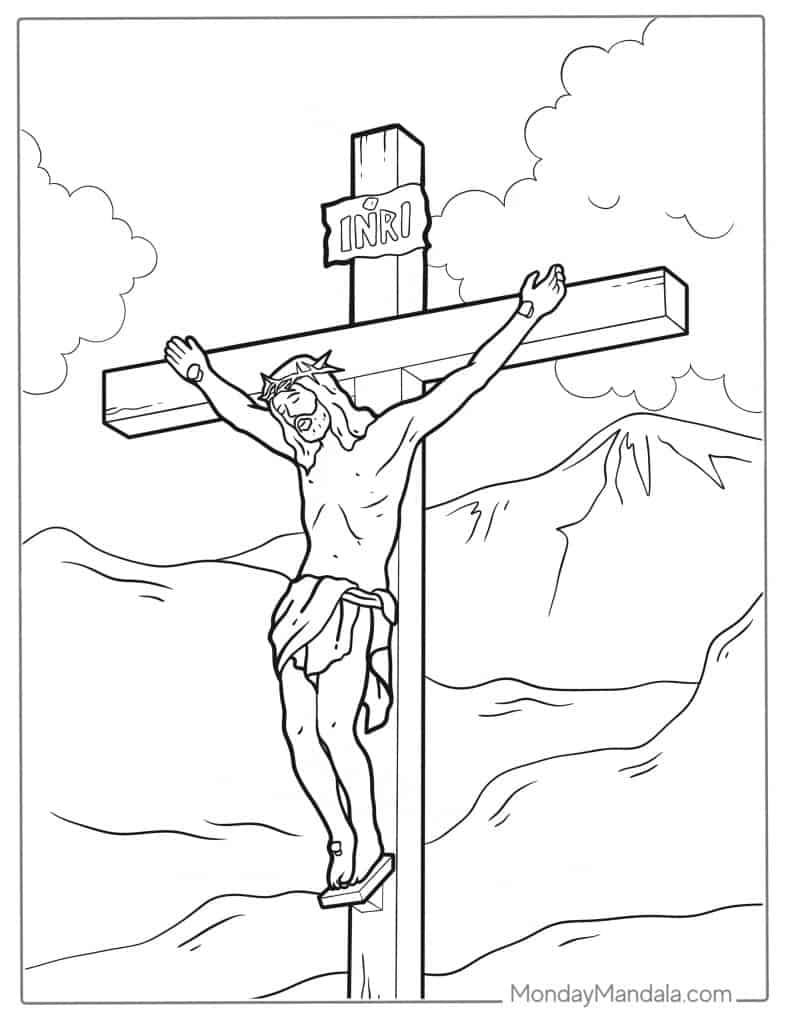 Jesus Coloring Sheets Printable