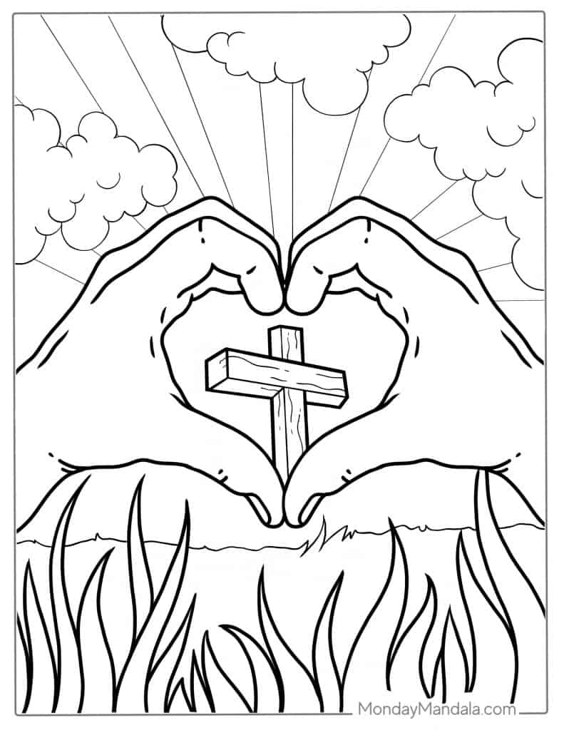 Jesus Coloring Sheets Printable