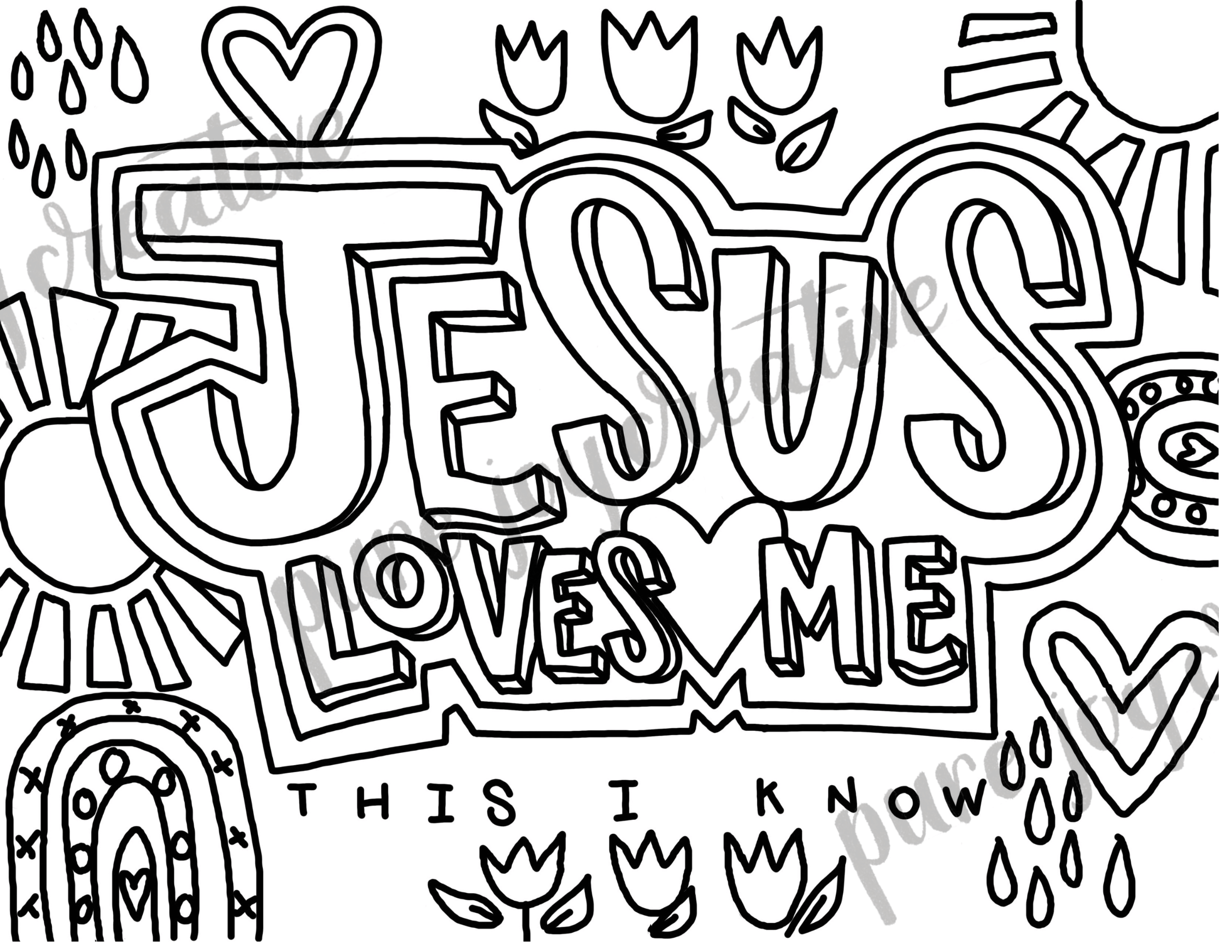 Jesus Coloring Sheets Printable