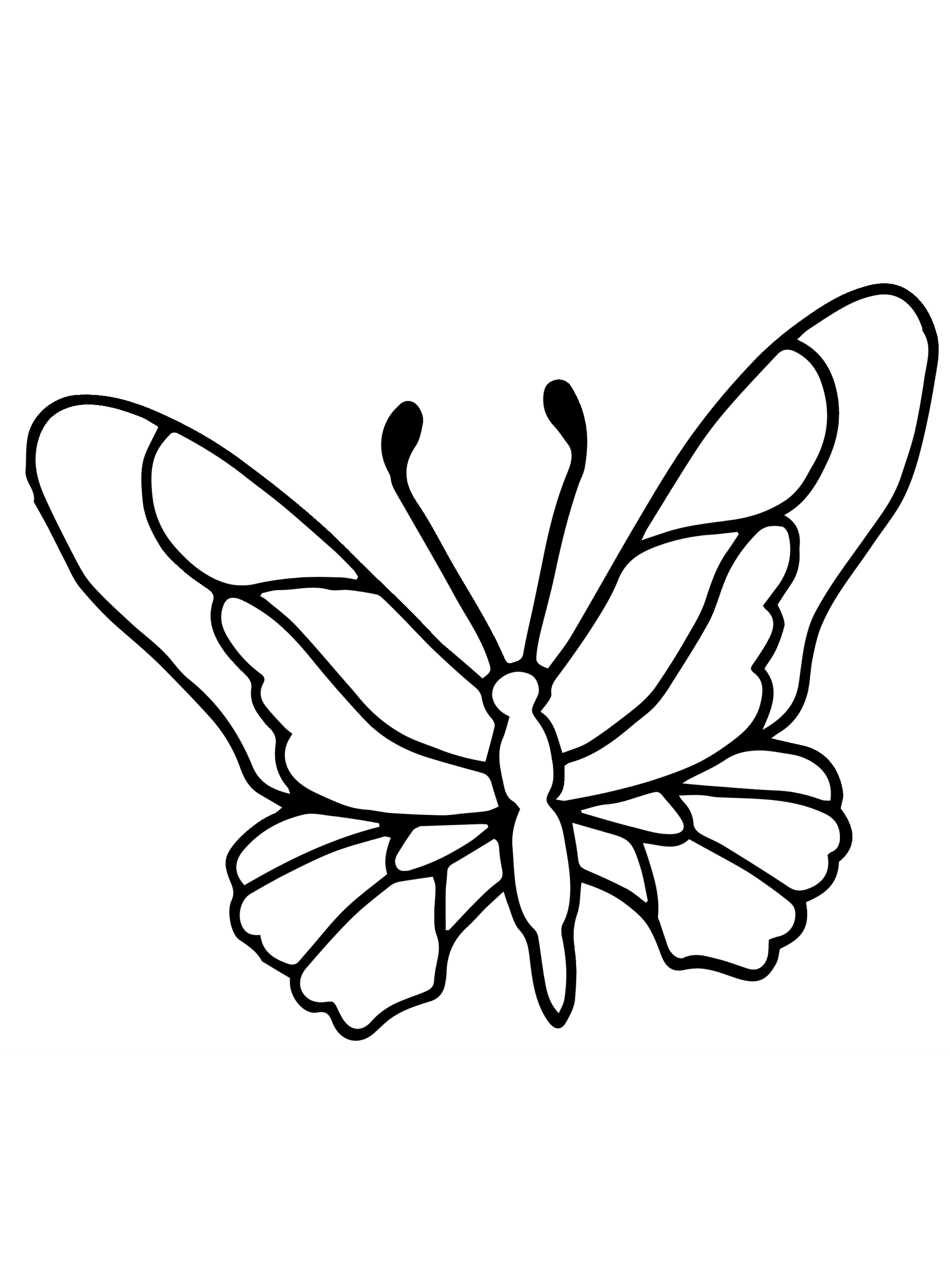 Kids n fun Coloring Page Butterflies Butterflies