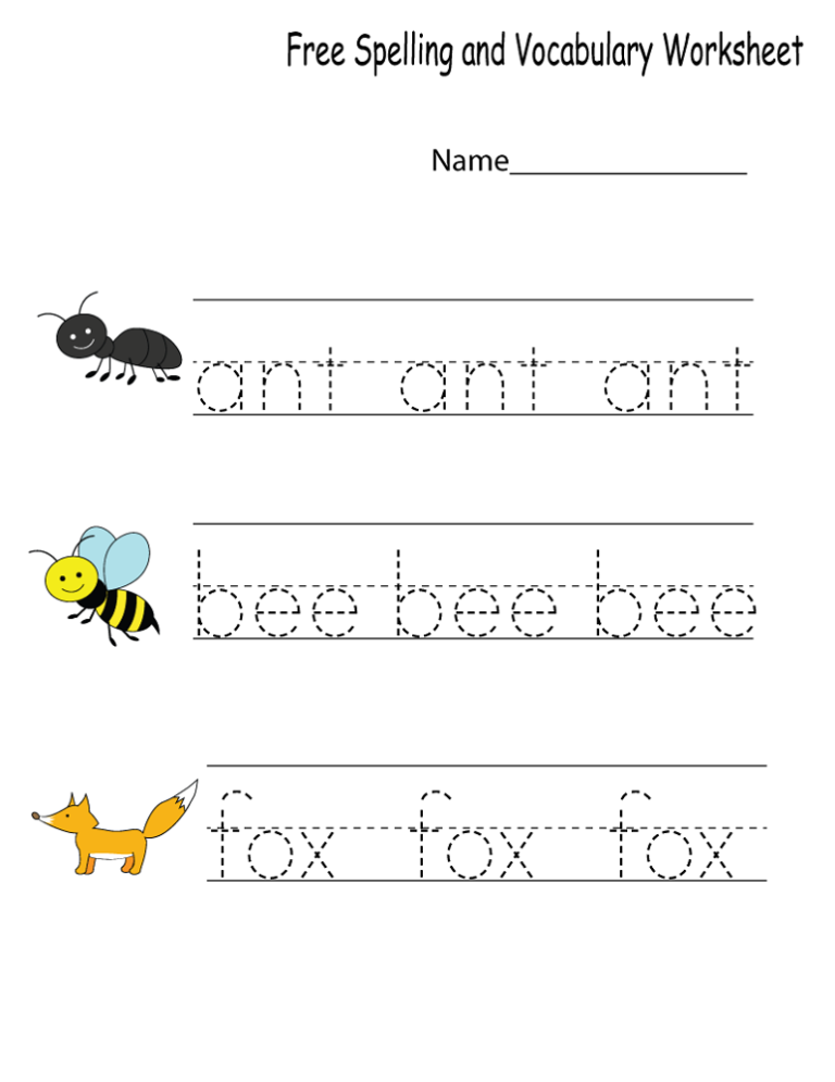 Kindergarten Learning Sheets
