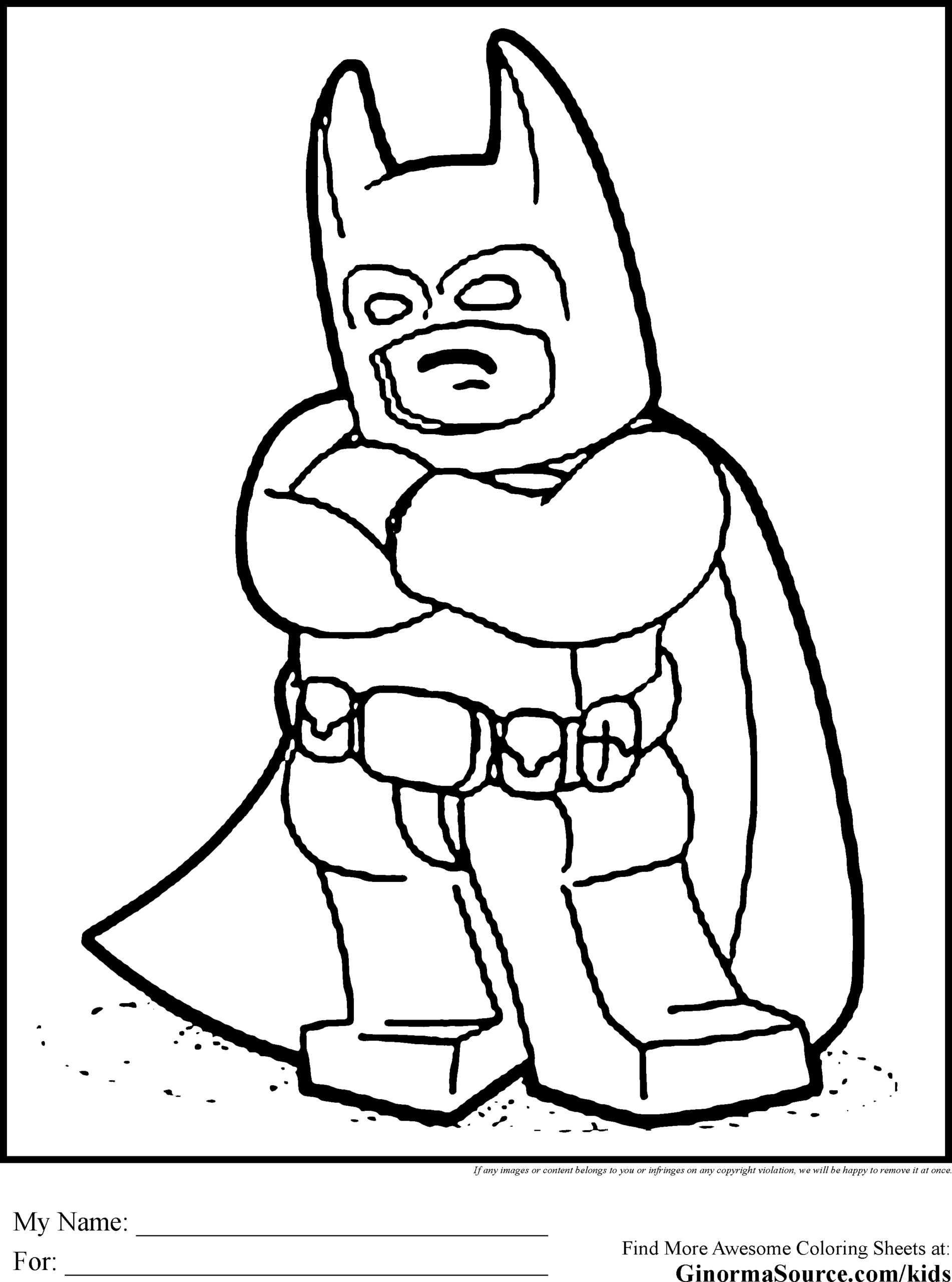 Lego Block Coloring Pages Coloring Home